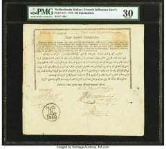 Netherlands East Indies, French Influence 100; 200; 300; 400; 500; 1000 Rijksdaalders 1810 Pick S171; S172; S173; S174; S175; S176 Complete Denomination Set