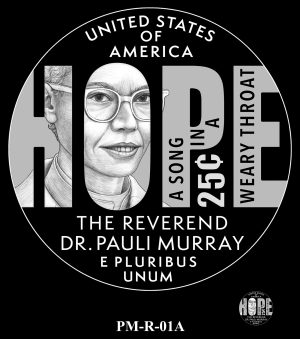 Rev. Dr. Pauli Murray quarter design PM-R-01A
