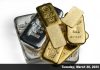 Silver Shines Bright with Near 2-Month High as Gold Rebounds Three silver bars, four gold bars March 28, 2023