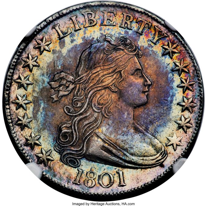 1801 O-102 Half Dollar, MS64