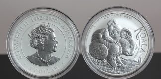 Perth Mint Reports Sizable Rise in March Bullion Sales 2023 Australian Koala 1oz Silver Bullion Coins - Obverse and Reverse