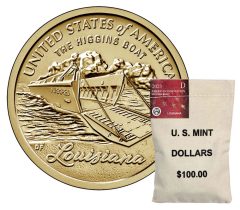 Bag of 2023-P American Innovation Dollars for Louisiana
