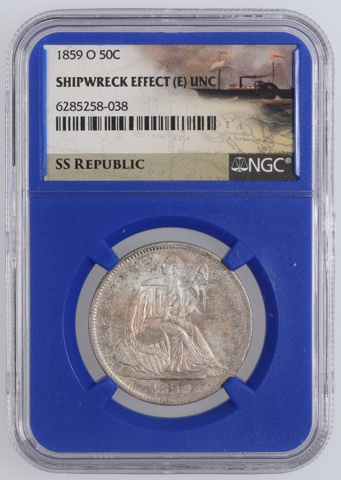 TN Seated Liberty half