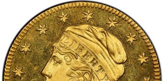 Heritage’s May CSNS Coins and Currency Auctions Top $61.1 Million 1829 Capped Head Left Half Eagle, PR66+