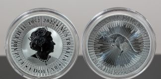 The Perth Mint Sees Strong Silver Demand in April 2023 Australian Kangaroo 1oz Silver Bullion Coins - Obverse and Reverse