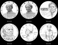 2024 Harriet Tubman $5 Gold Coin Obverse Candidate Designs