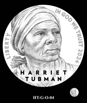2024 Harriet Tubman Commemorative $5 Gold Coin Design HT-G-O-04