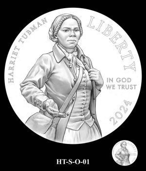 2024 Harriet Tubman Commemorative Silver Dollar Design HT-S-O-01