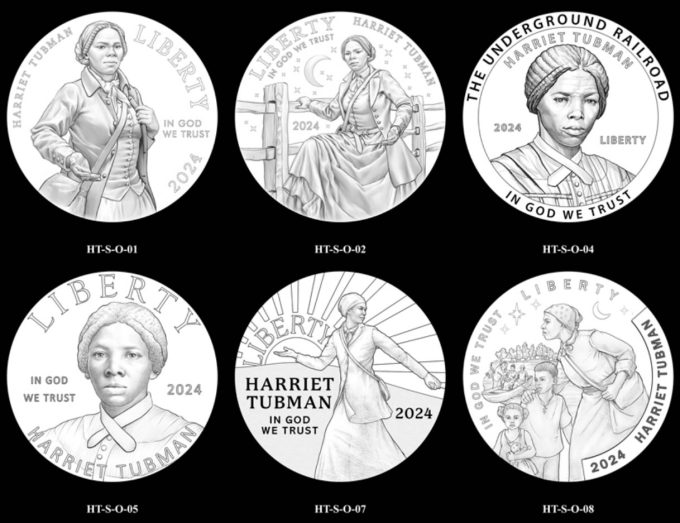2024 Harriet Tubman Silver Dollar Obverse Candidate Designs