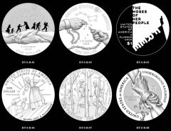 2024 Harriet Tubman Silver Dollar Reverse Candidate Designs