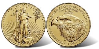 US Mint Sales: 2023-W Uncirculated Gold Eagle Debuts 2023-W $50 Uncirculated American Gold Eagle – Obverse and Reverse
