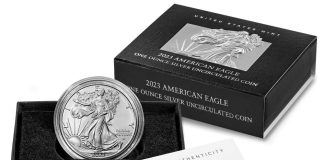 2023-W Uncirculated American Silver Eagle Release US Mint product image 2023-W Uncirculated American Silver
