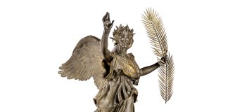 Million Dollar Saint-Gaudens Victory Statue At ANA World’s Fair of Money Victory reduction statue