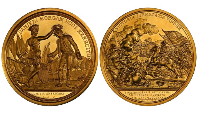 Daniel Morgan at Cowpens gold medal