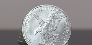 U.S. Mint Reports Increase in American Eagle Silver Bullion Sales for May Stack of American Eagle Silver Bullion Coins