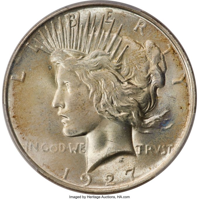 1927-D $1 MS66+ PCGS. CAC