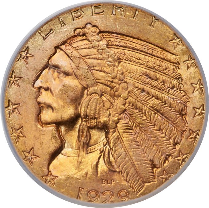 1929 $5 MS65 PCGS