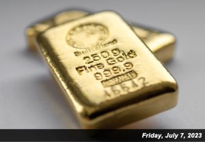 Gold prices rose on Friday and for the week