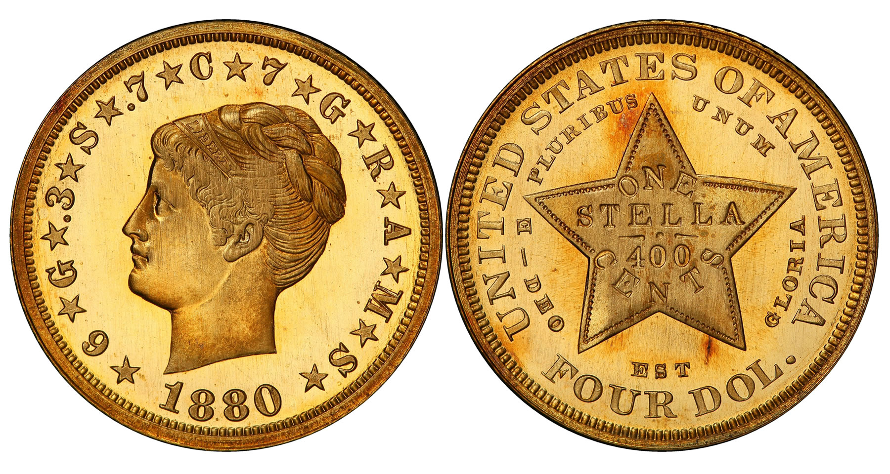 1879 $4 Flowing Hair (Proof) $4 Stella - PCGS CoinFacts
