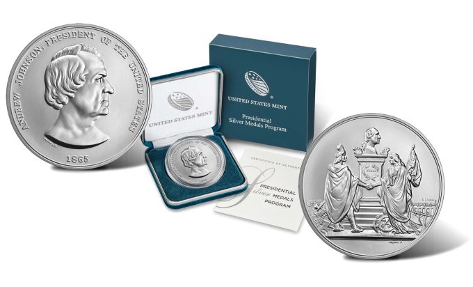 Product images Andrew Johnson Presidential Silver Medal