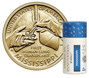 Roll of 2023-P American Innovation Dollars for Mississippi