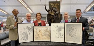 ANA Receives Mint Artists’ Prints Commemorating Saint-Gaudens’ “Victory” Statue Ross, Melamed, Kiick, Damstra, and McNamara