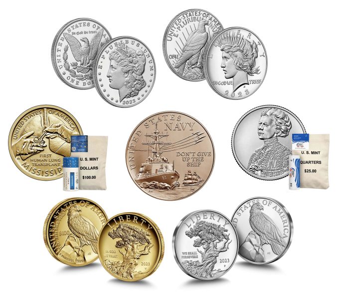 US Mint images showing products for August release