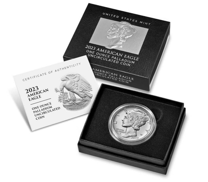 US Mint product image 2023-W $25 Uncirculated American Palladium Eagle