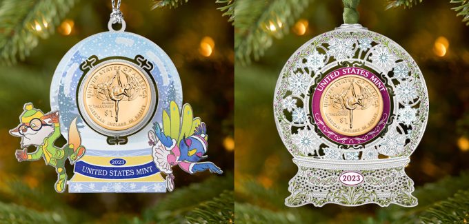US Mint product images Mighty Minters and 2023 Ornaments