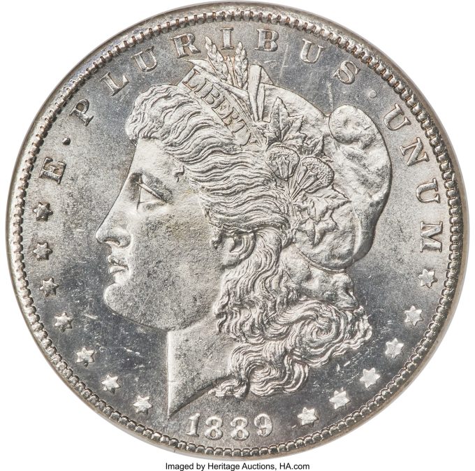 1889-CC Morgan Dollar, MS64