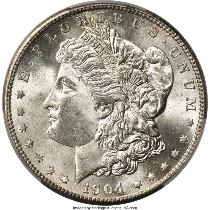 1904-S Morgan Dollar, MS66