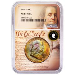 1957-D 50c Franklin NGC MS67 Star FBL