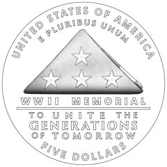 2024 Greatest Generation $5 Gold Coin – Reverse Design