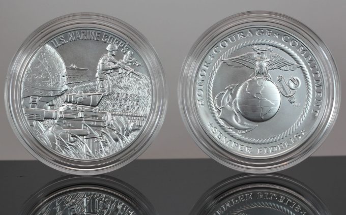 CoinNews photo US Marine Corps 1 oz Silver Medals