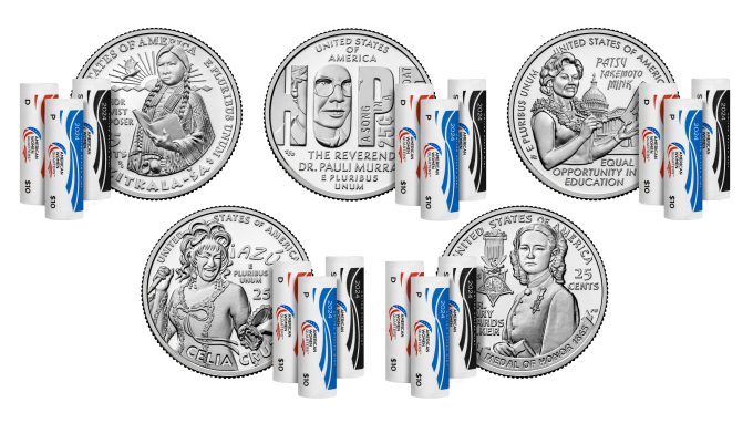 US Mint images of 2024 American Women quarter products