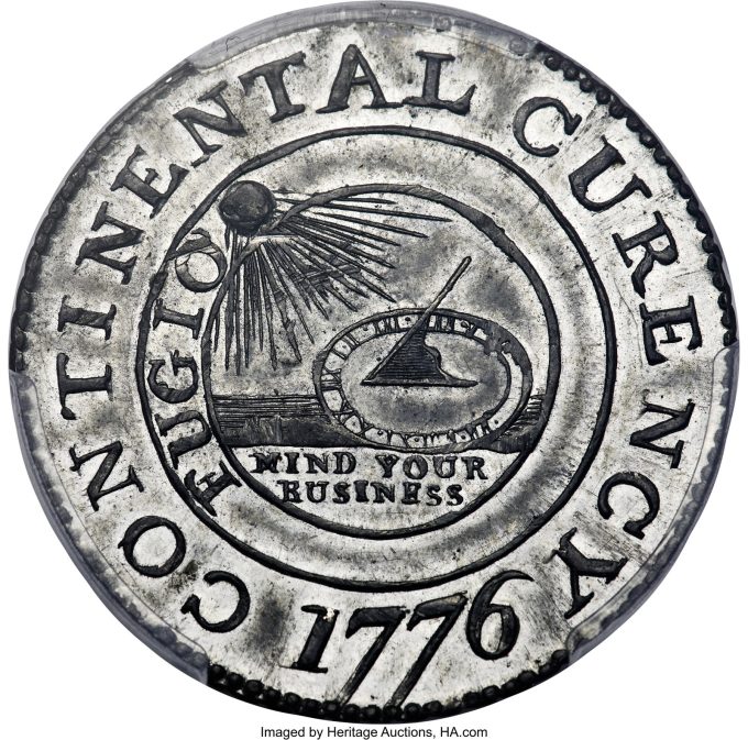 1776 Continental Dollar, MS63