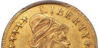 Heritage’s Nov. 16-19 US Coins Auction Tops $10.5 Million 1795 $10 13 Leaves, BD-2, High R.4, MS61 PCGS. CAC