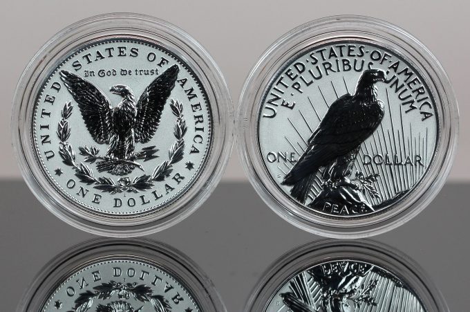 CoinNews photo 2023-S Reverse Proof Morgan and Peace Silver Dollars - Reverses