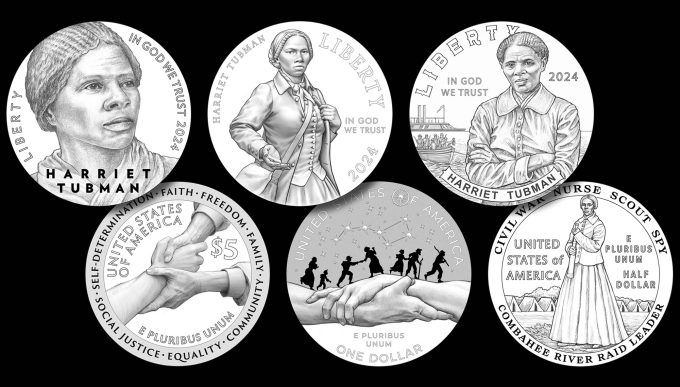 Designs for 2024 Harriet Tubman Commemorative Coins