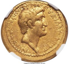 Marc Antony, as Triumvir and Imperator (44-30 BC), with Octavia. AV aureus
