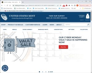 US Mint Vault Sale For 2023 Cyber Monday