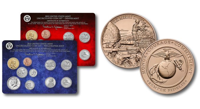 U.S. Mint images of products for release in December