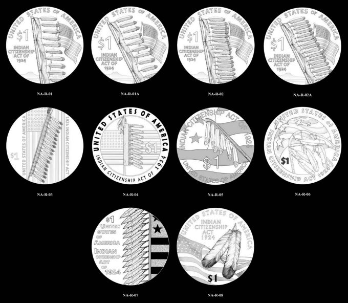 2024 Native American $1 Coin candidate designs