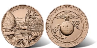 U.S. Marine Corps Bronze Medal Now Available for $20 US Marine Corps Bronze Medal - Obverse and Reverse