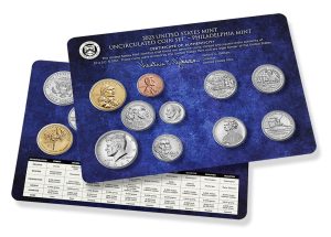 US Mint product image of blue folder 2023 Uncirculated Coin Set