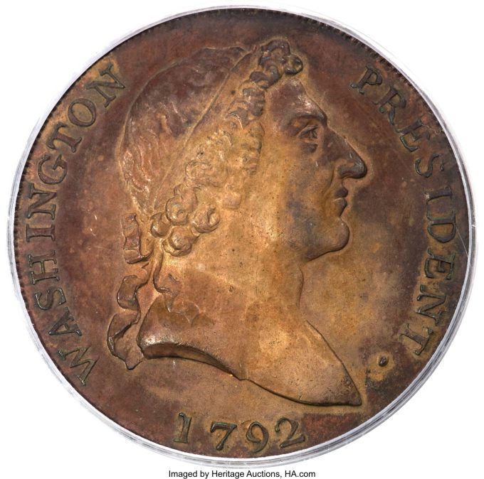 1792 Roman Head Washington Cent