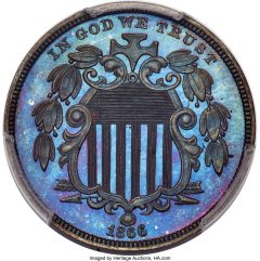 1866 Shield Nickel in Copper