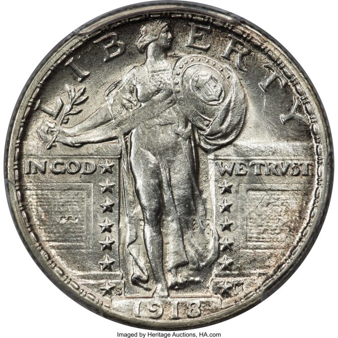 1918/7-S Standing Liberty Quarter