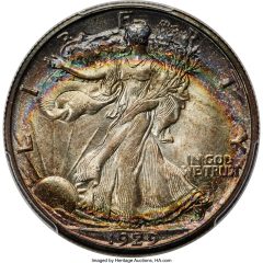 1929-S Half Dollar, MS66