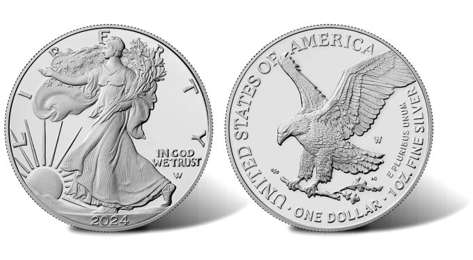 2024-W Proof American Silver Eagle - Obverse and Reverse